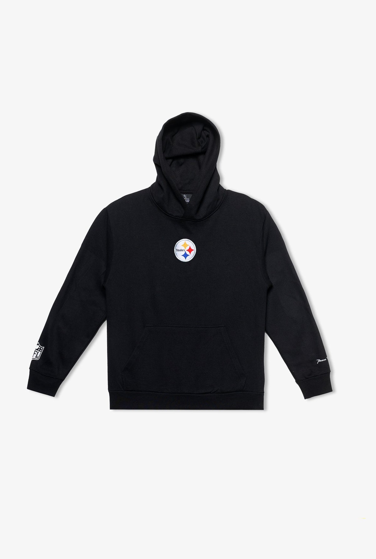 Sweat à capuche épais avec logo Pittsburgh Steelers - Noir