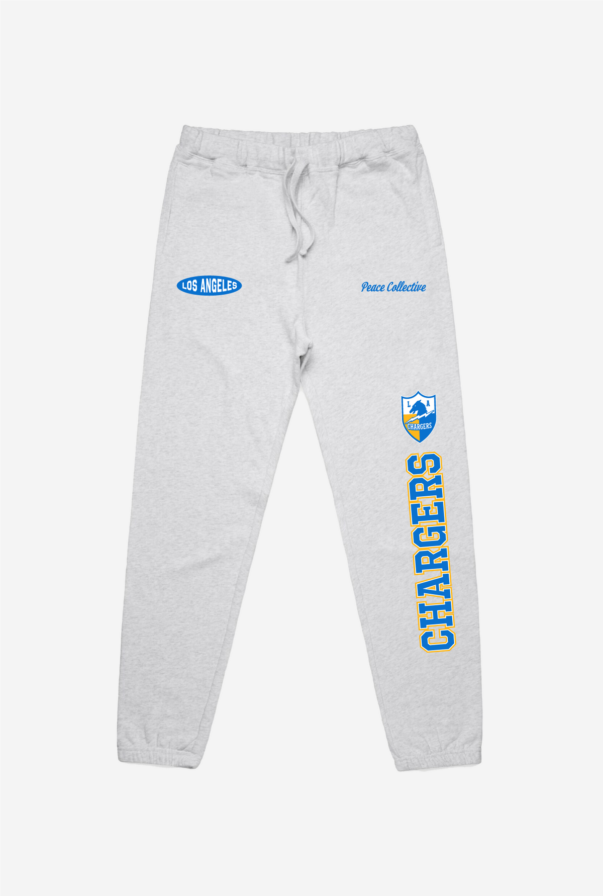 Jogging graphique délavé Chargers de Los Angeles - Cendre