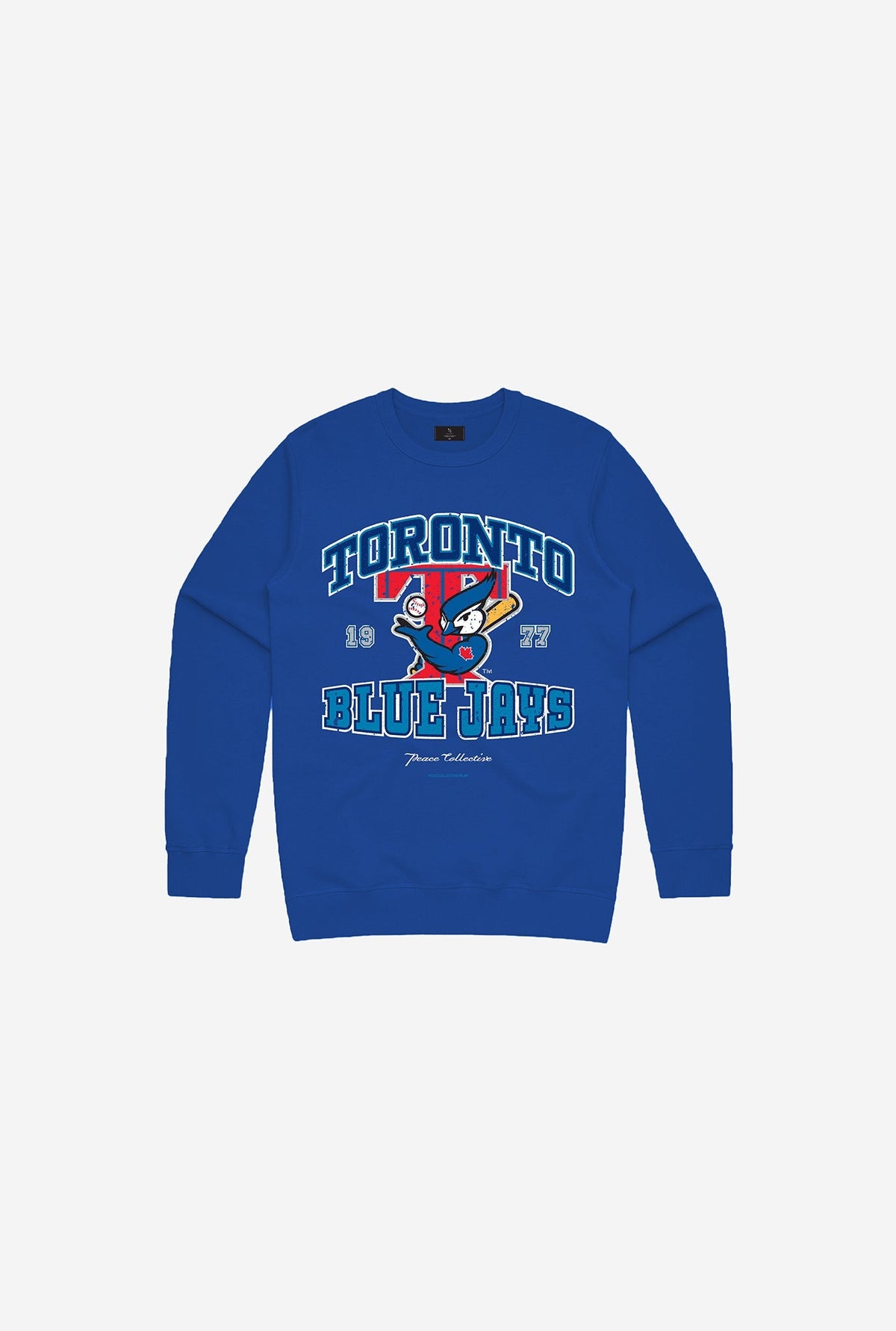 Chandail à col ras du cou Vintage Washed pour enfants des Blue Jays de Toronto - Royal