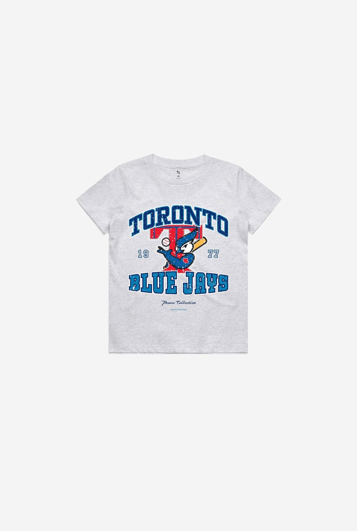 T-Shirt Enfant Vintage Washed Blue Jays de Toronto - Cendre