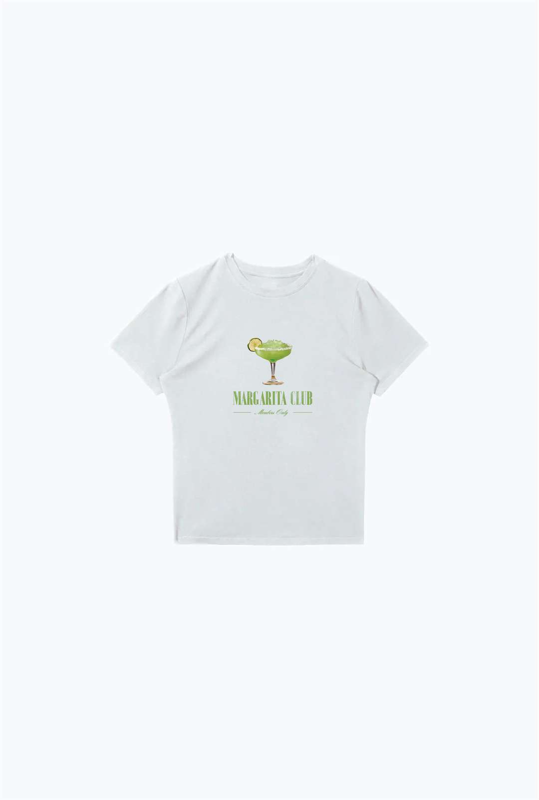 Margarita Club Baby Tee - White