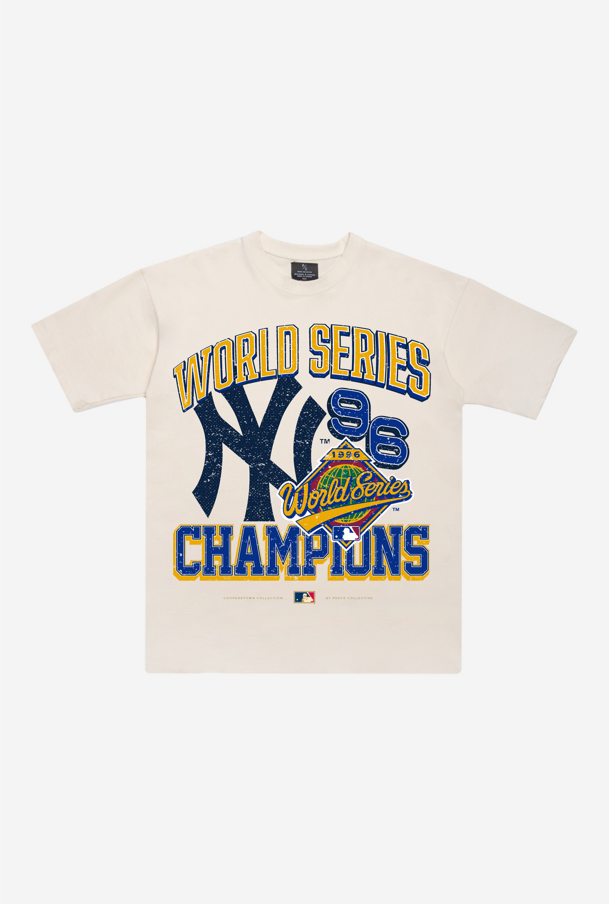T-shirt Premium Collection Cooperstown des Yankees de New York 1996 - Naturel