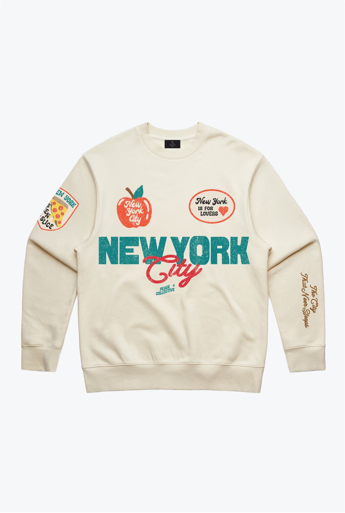 New York City Patch Crewneck - Ivory