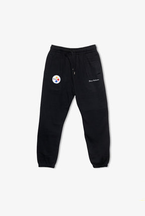 Pantalon de jogging épais avec logo Pittsburgh Steelers - Noir
