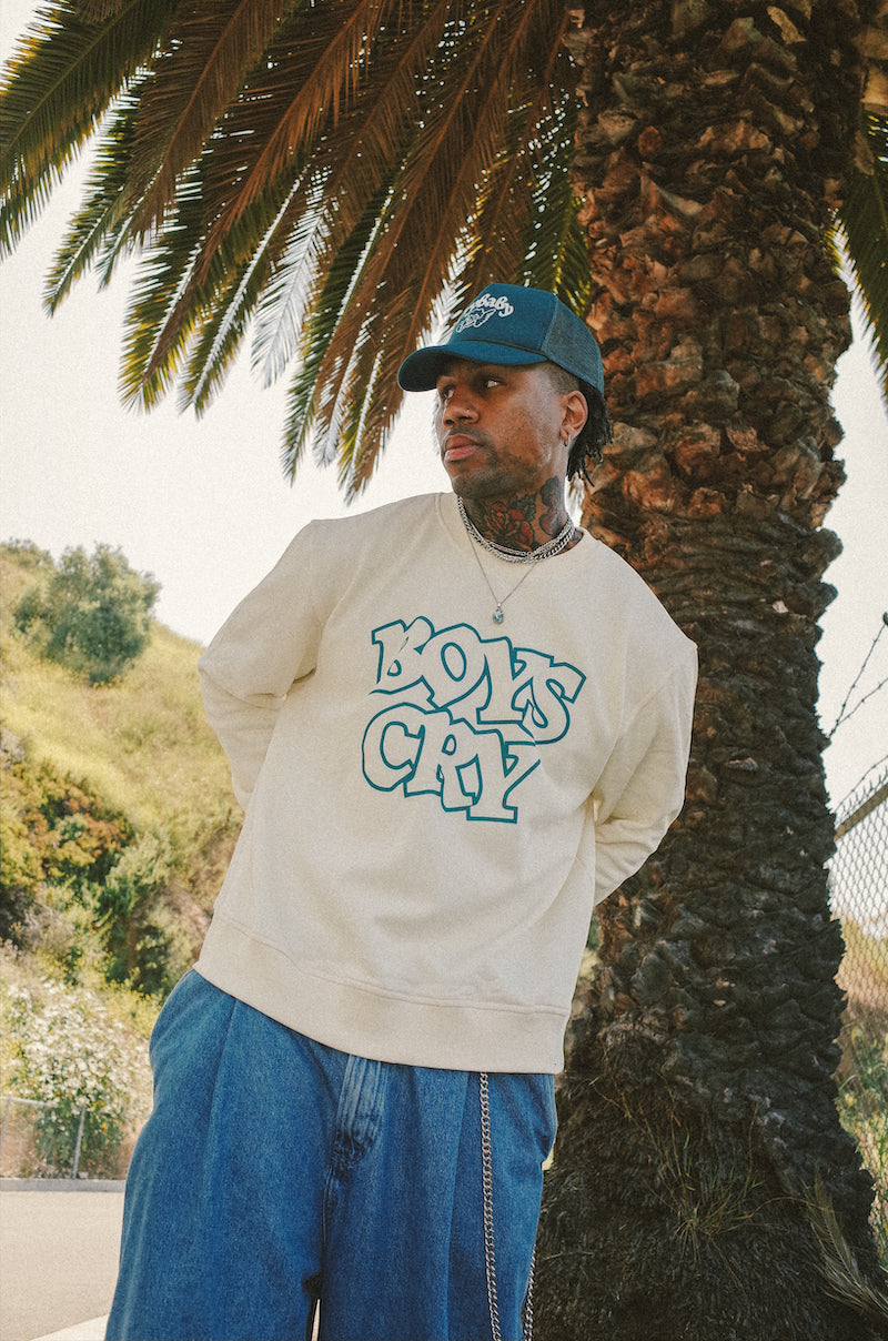 Boys Cry Crewneck - Natural