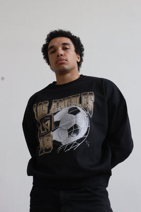 Los Angeles FC Vintage Ball SuperHeavy™️ Crewneck - Black