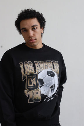 Los Angeles FC Vintage Ball SuperHeavy™️ Crewneck - Black