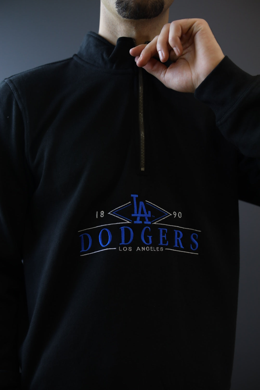 Los Angeles Dodgers 1/4 Zip - Black