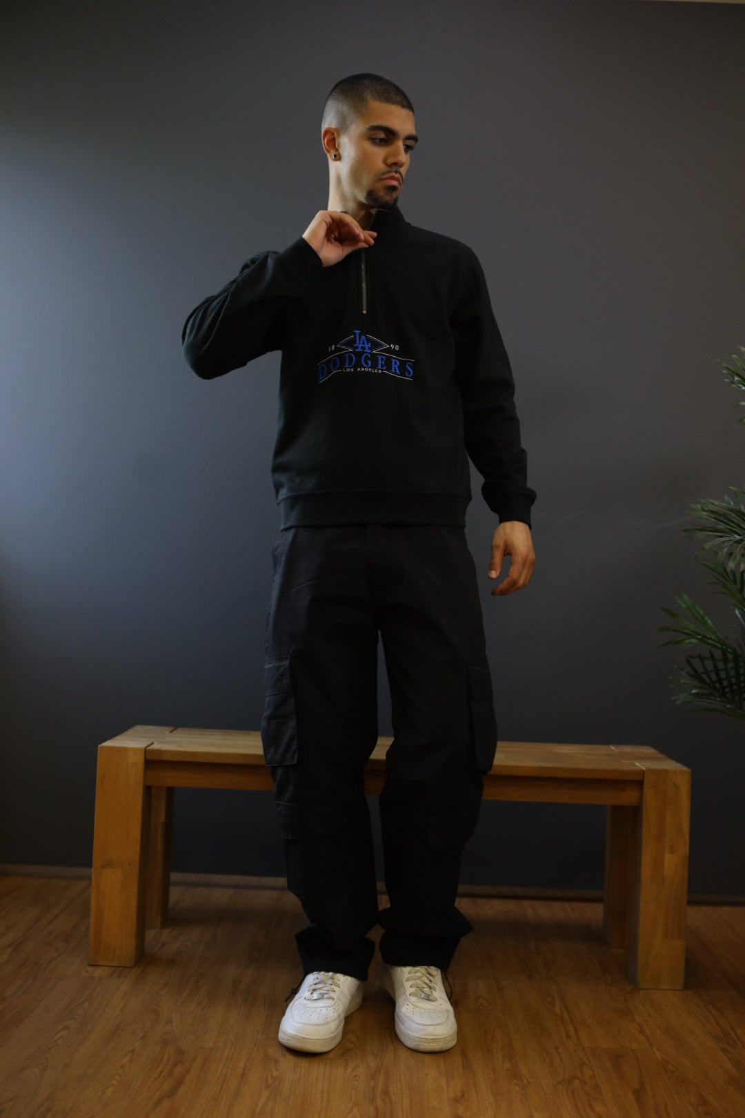 Los Angeles Dodgers 1/4 Zip - Black