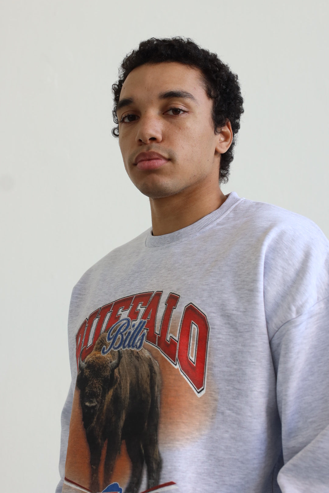 Buffalo Bills Mascot SuperHeavy™️ Crewneck - Ash