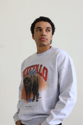 Buffalo Bills Mascot SuperHeavy™️ Crewneck - Ash