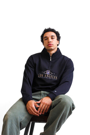 Los Angeles FC Vintage 1/4 Zip - Black