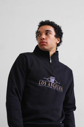 Los Angeles FC Vintage 1/4 Zip - Black