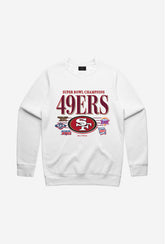 San Francisco 49ers Vintage Crewneck - White