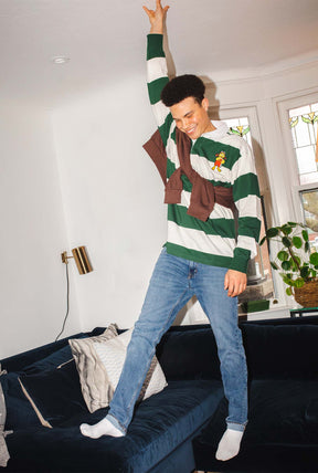P/C x McDonald's Birdie Long Sleeve Polo - Forest Green/Ivory
