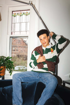 P/C x McDonald's Birdie Long Sleeve Polo - Forest Green/Ivory