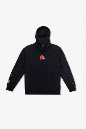 Sweat à capuche épais avec logo Cleveland Browns - Noir