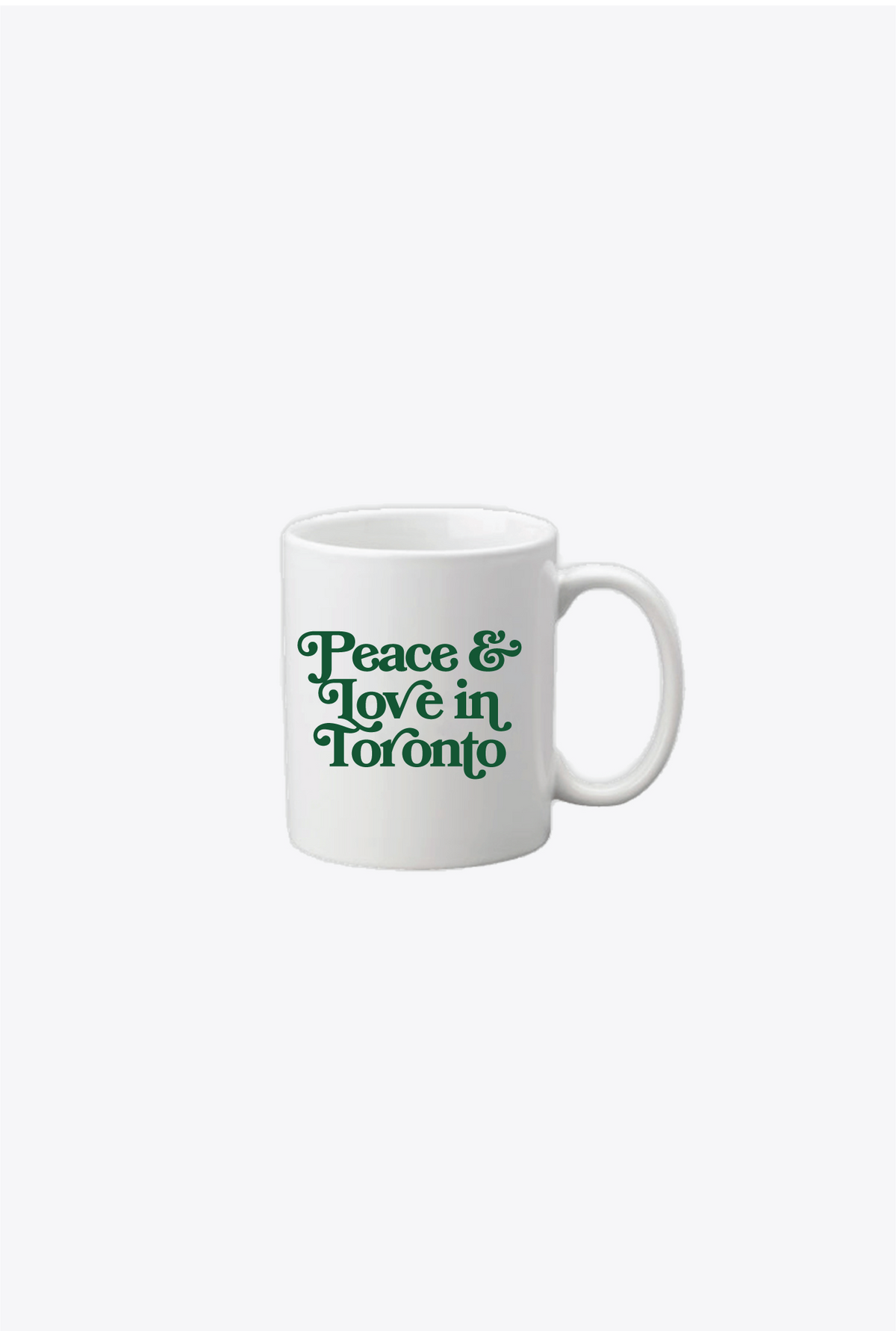 Peace & Love in Toronto Mug - White