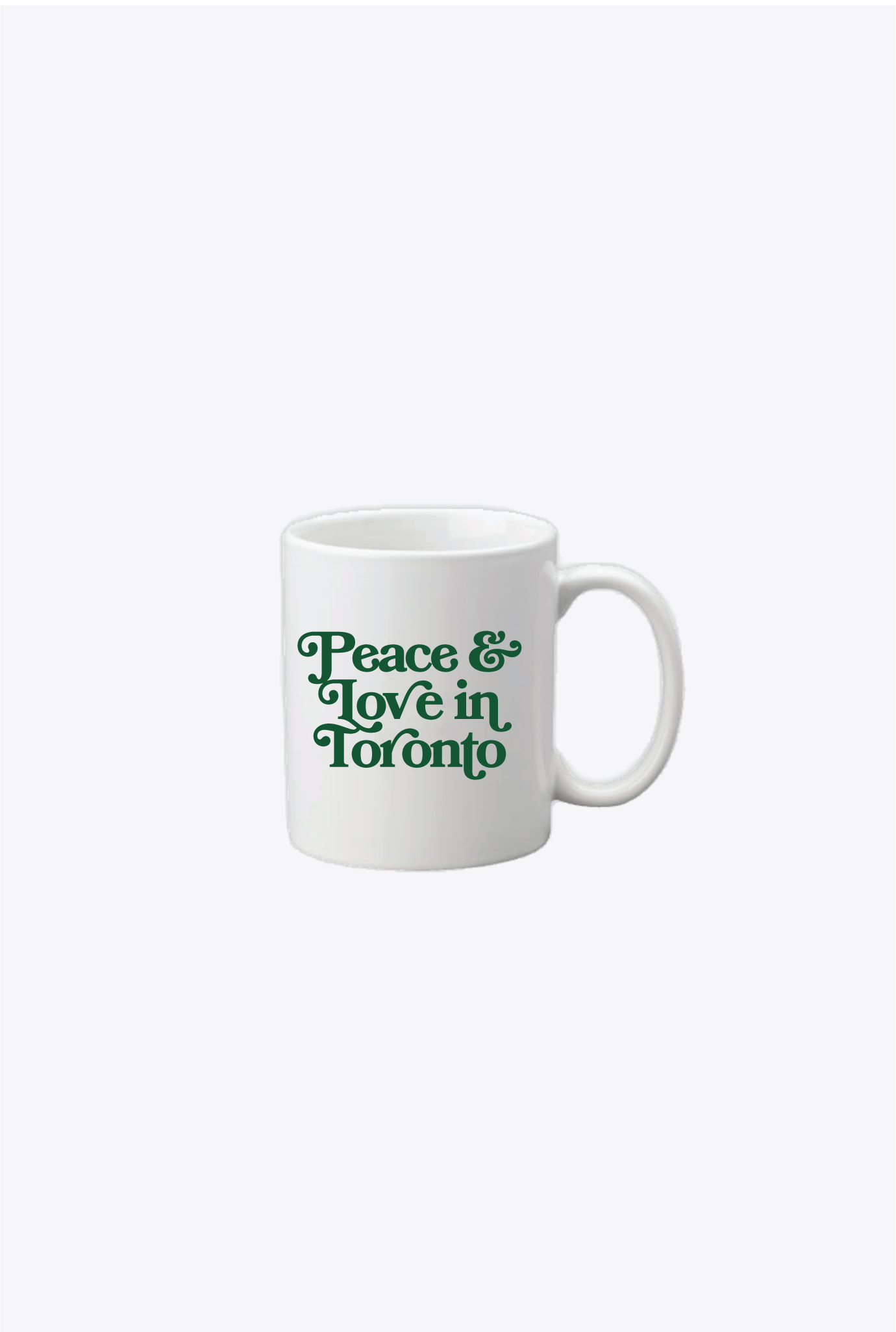 Peace & Love in Toronto Mug - White