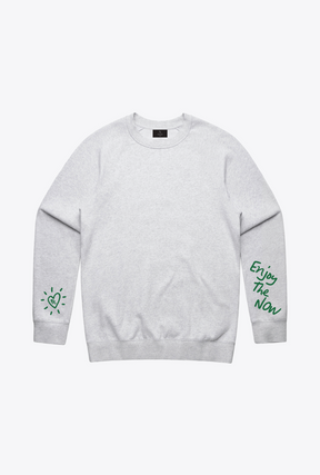 Enjoy the Now Crewneck - Ash