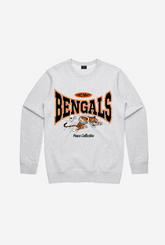 Chandail à col rond graphique délavé des Bengals de Cincinnati - Cendre