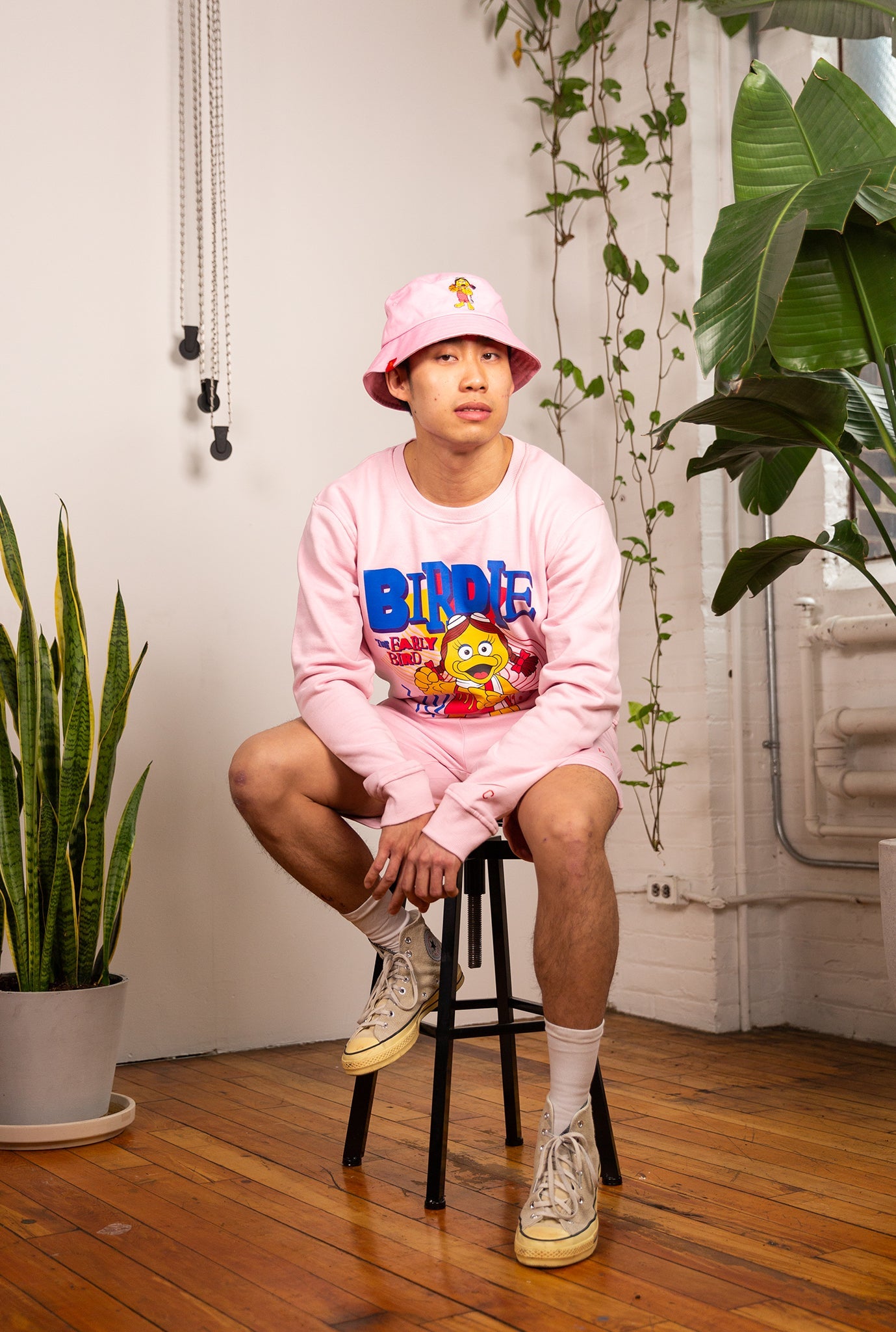 Birdie Bucket Hat - Pink