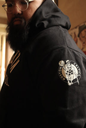 Sweat à capuche épais Boston Celtics - Noir