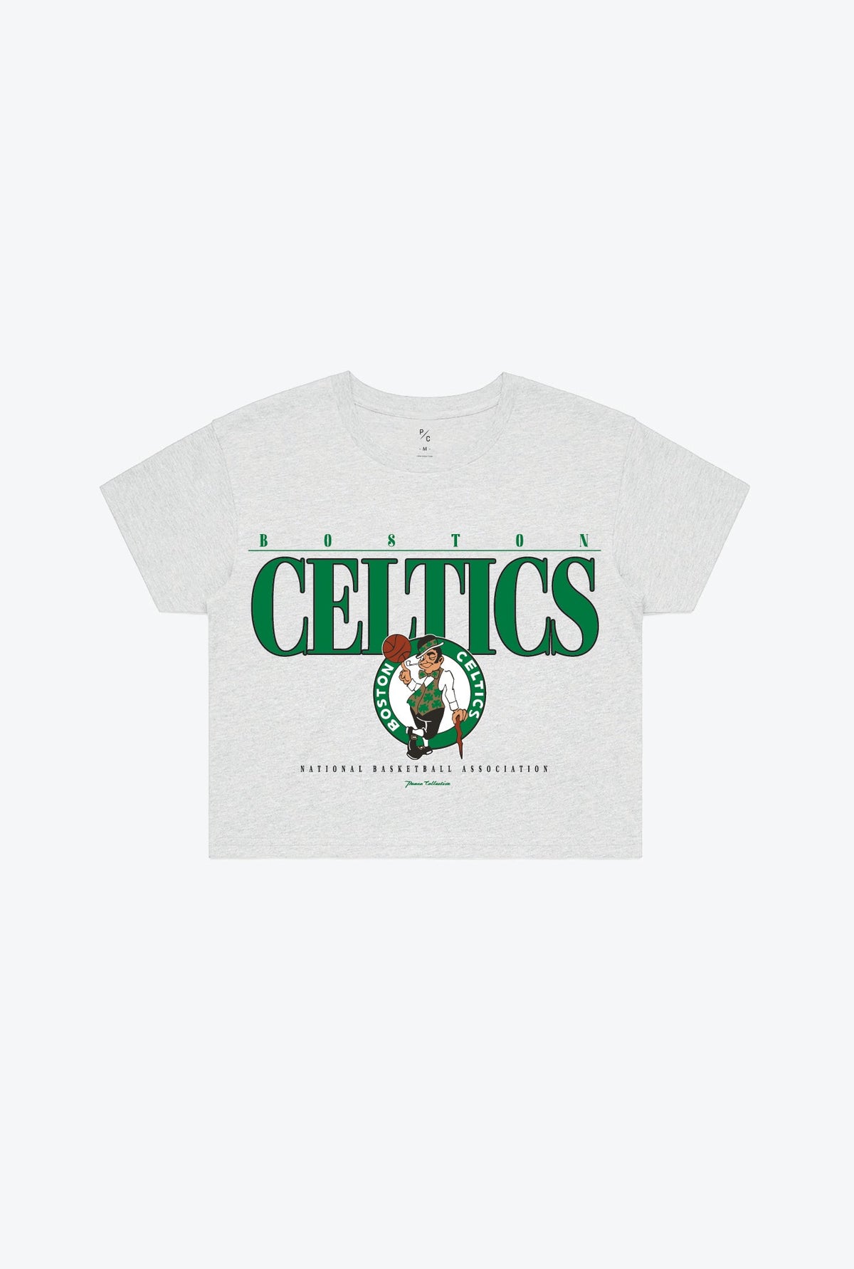 Boston Celtics Signature Cropped T-Shirt - Ash