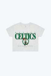 Boston Celtics Signature Cropped T-Shirt - Ash