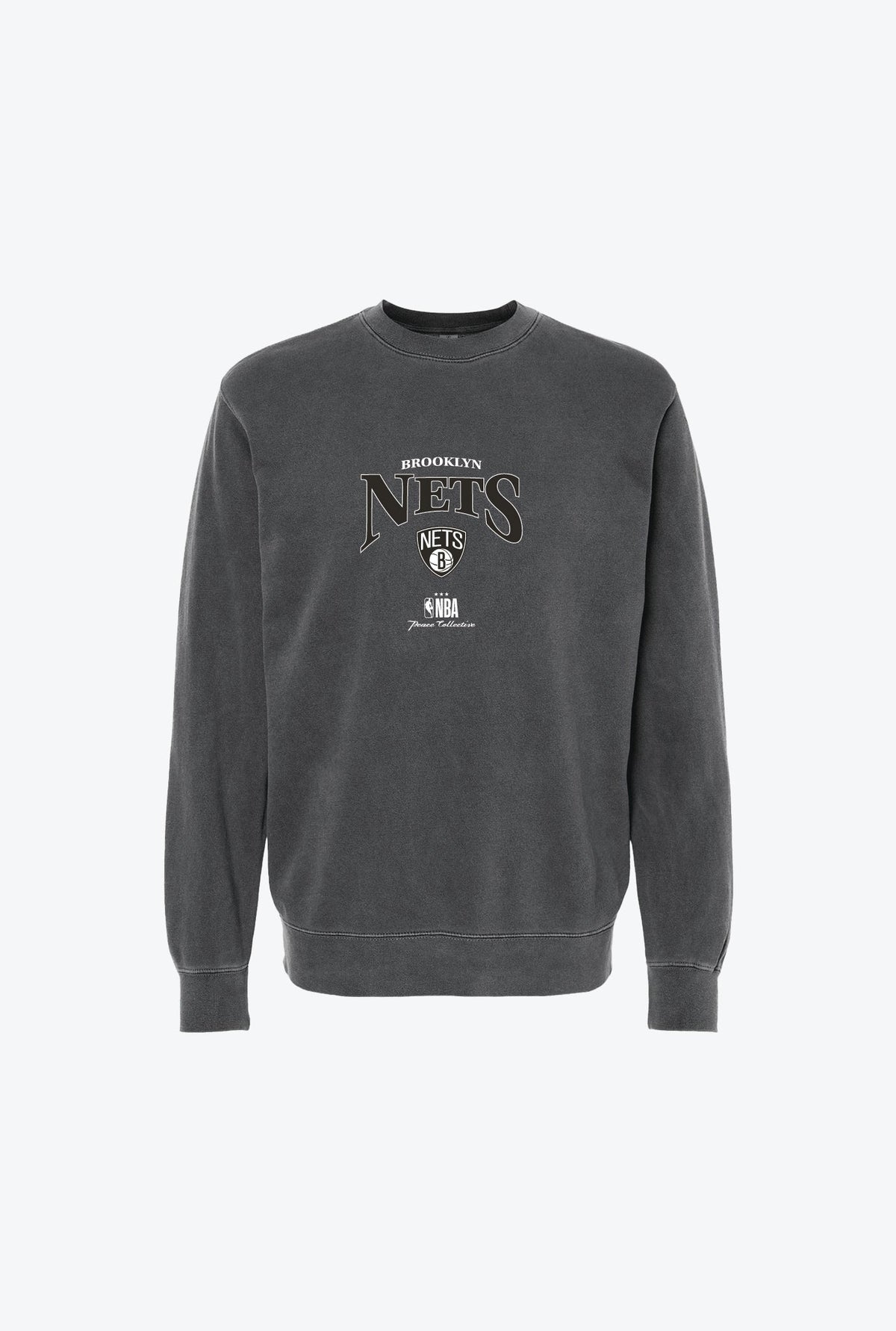 Brooklyn Nets Pigment Dye Crewneck - Black