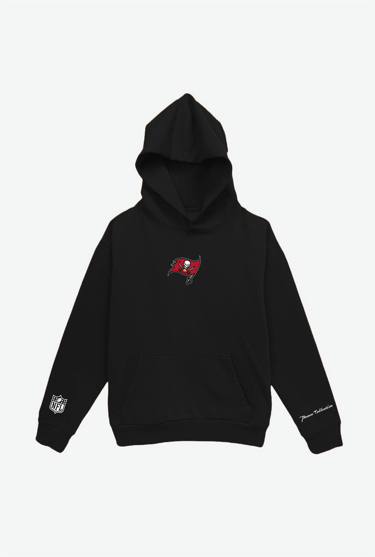 Sweat à capuche épais Tampa Bay Buccaneers Logo - Noir