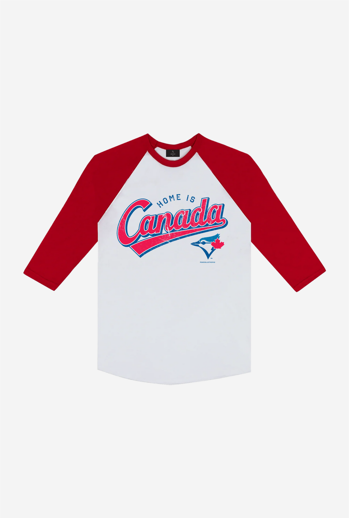 TBJ Canada Day Raglan T-Shirt - Red/Ivory