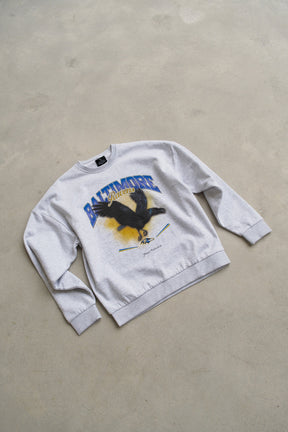 Baltimore Ravens Mascot SuperHeavy™️ Crewneck - Ash