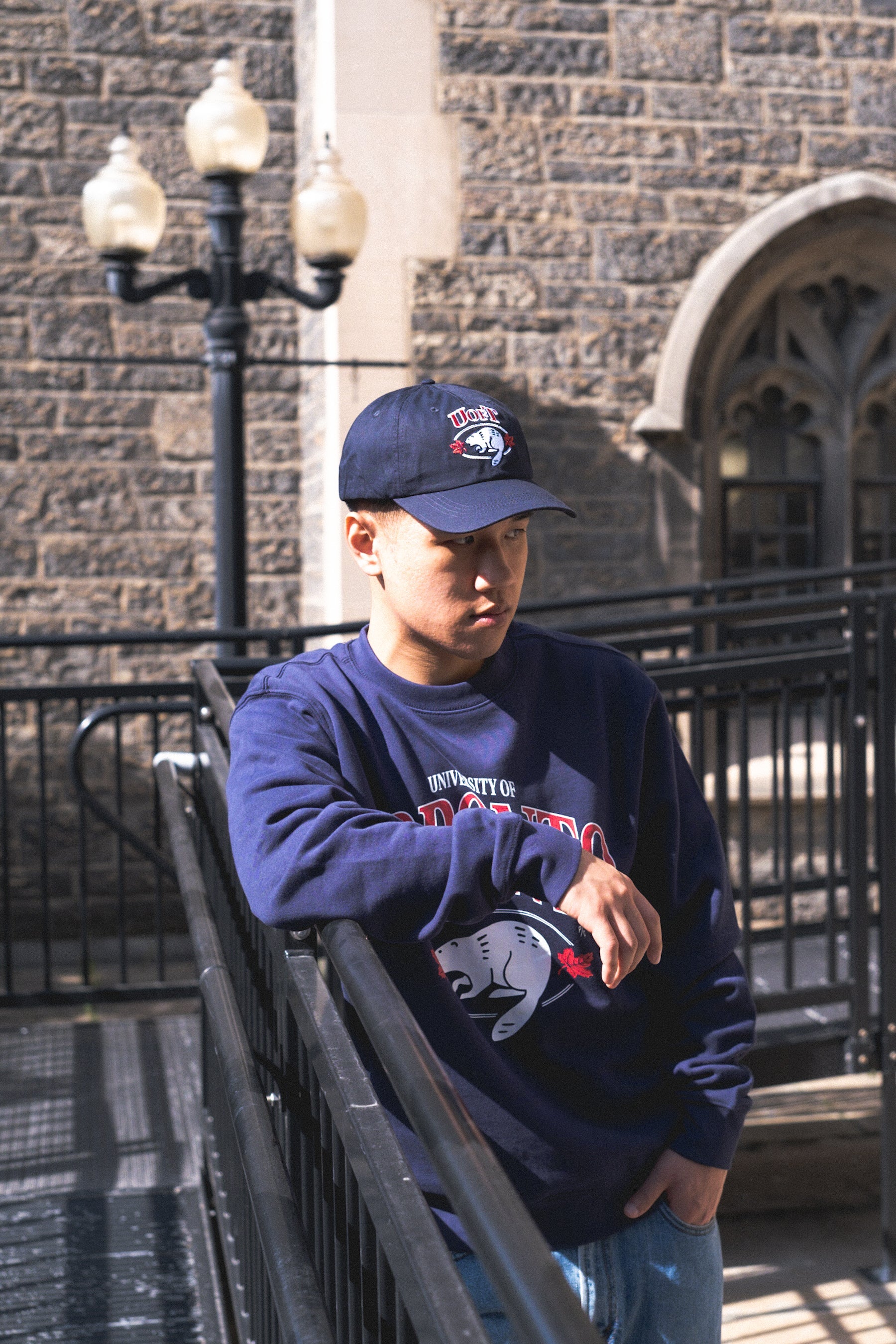 P/C x U Of Toronto Vintage Mascot Dad Cap - Navy