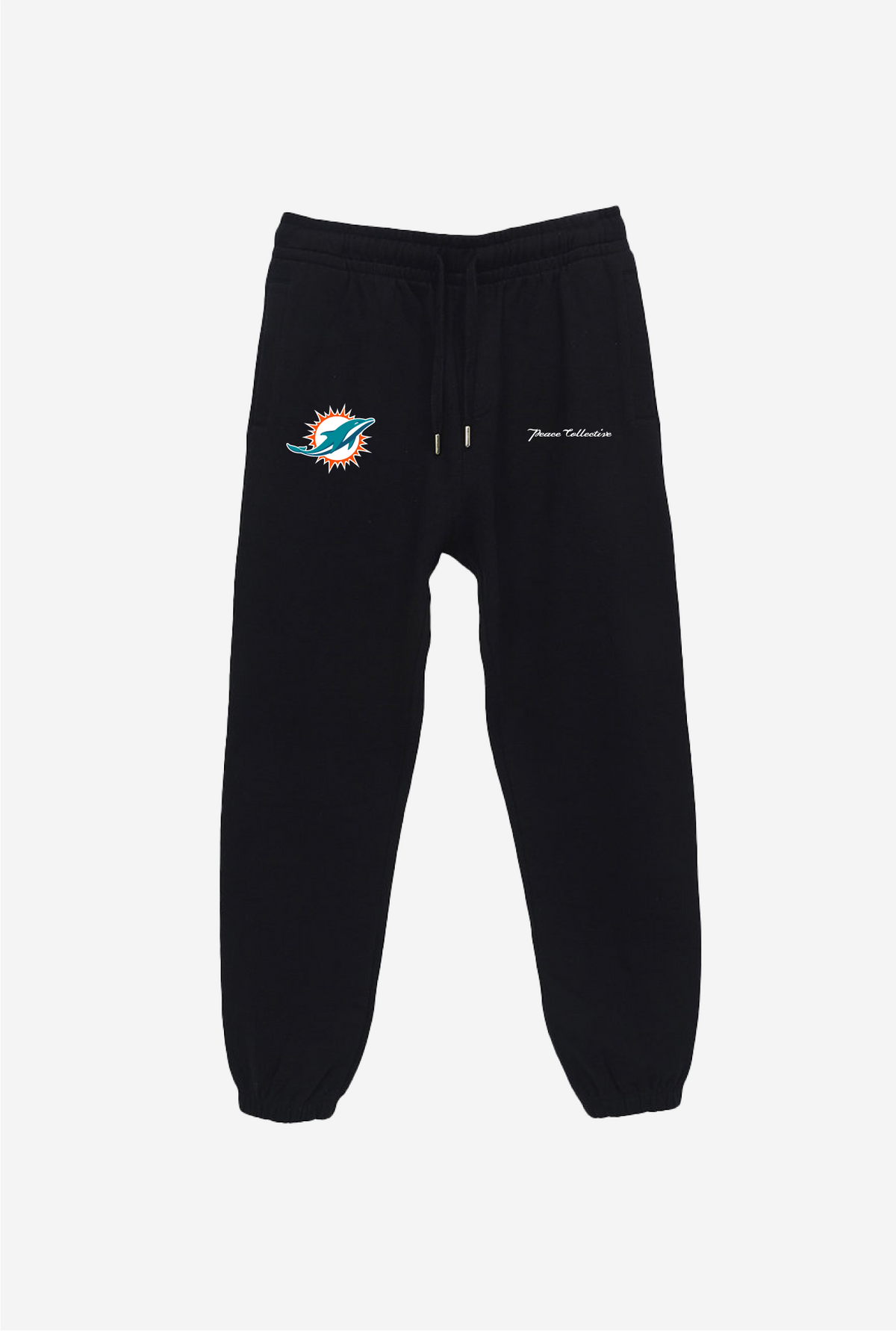 Jogging épais avec logo Miami Dolphins - Noir