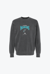 Miami Marlins Vintage Embroidered Crewneck - Black