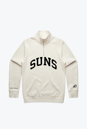 Phoenix Suns Collegiate Quarter Zip - Ivory