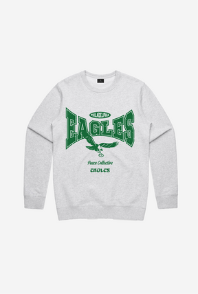 Philadelphia Eagles Washed Graphic Crewneck - Ash