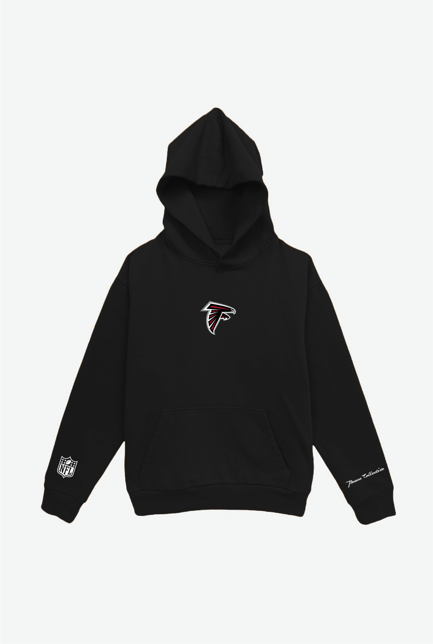 Sweat à Capuche Épais Logo Atlanta Falcons - Noir