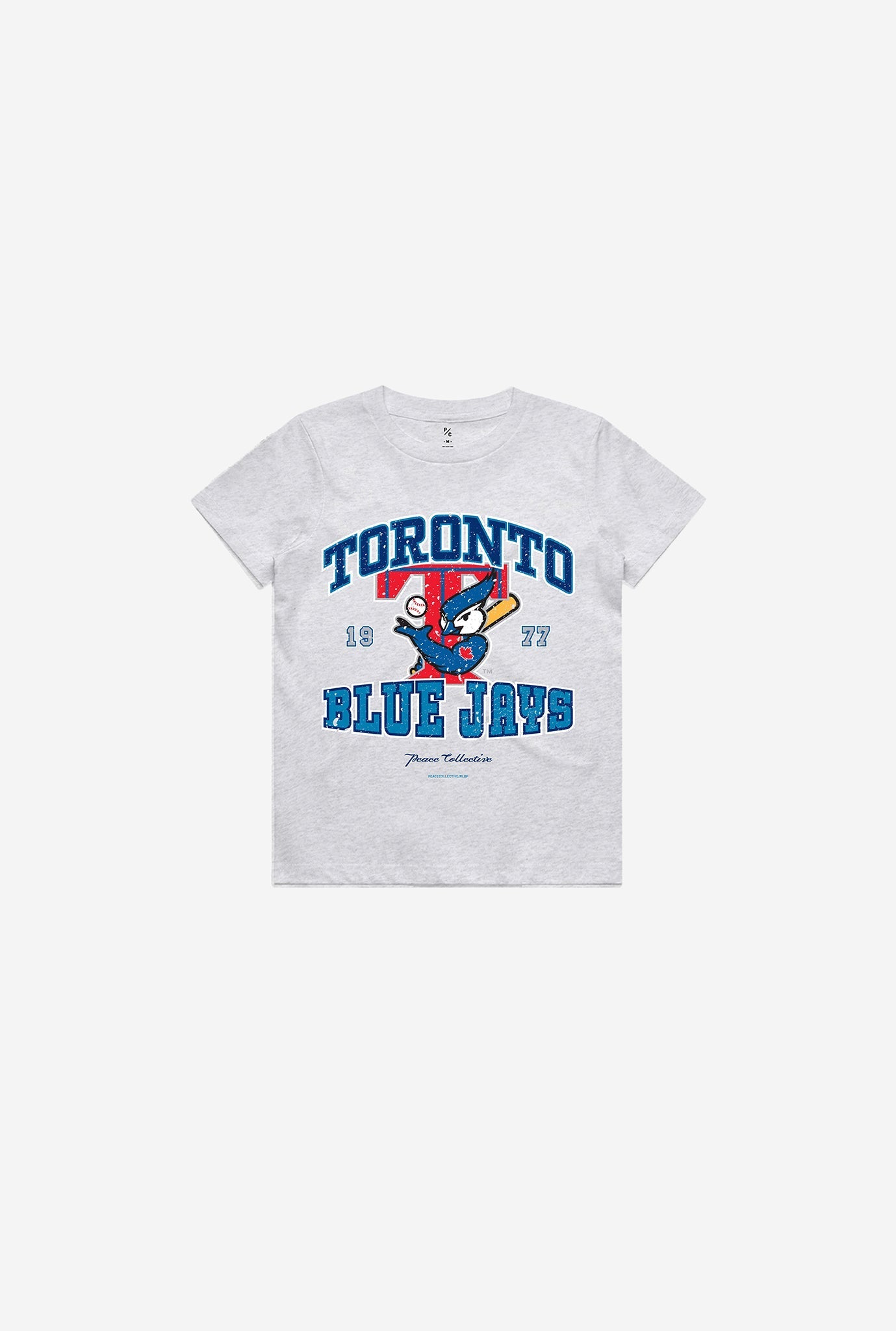 T-Shirt Enfant Vintage Washed Blue Jays de Toronto - Cendre