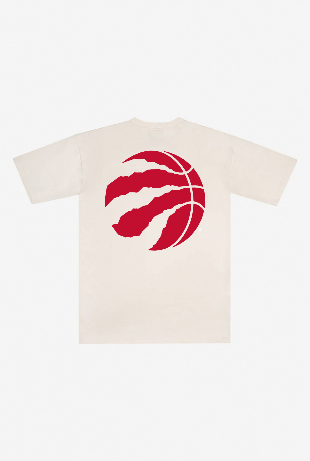 T-shirt poids lourd Toronto Raptors - Naturel/Rouge