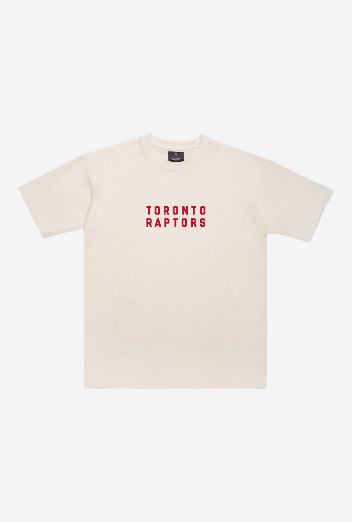 T-shirt poids lourd Toronto Raptors - Naturel/Rouge