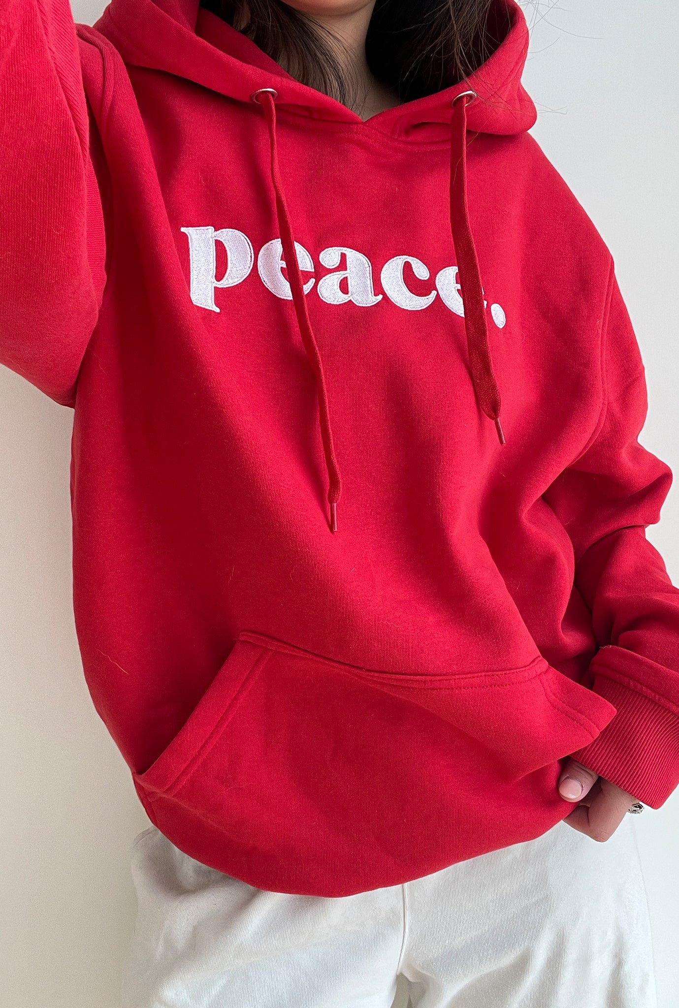 Syria & Turkey Relief Peace Hoodie - Red