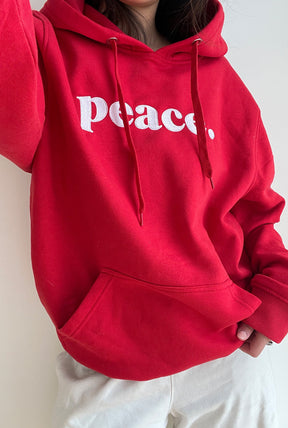 Syria & Turkey Relief Peace Hoodie - Red