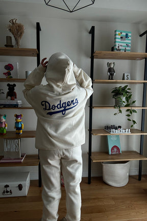 Los Angeles Dodgers Heavyweight Hoodie - Ivory