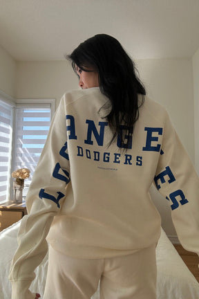 Los Angeles Dodgers Heavyweight Crewneck - Ivory