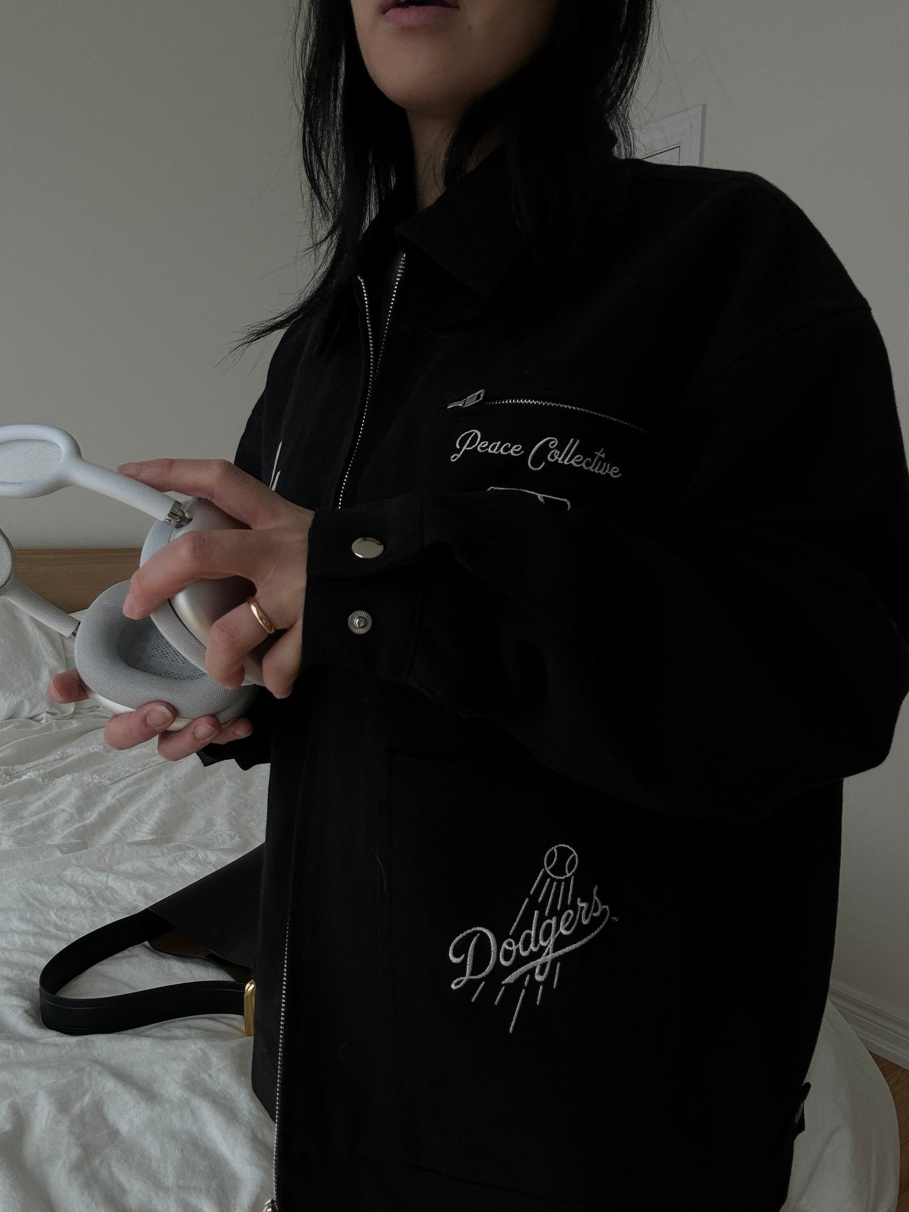 Los Angeles Dodgers Work Jacket - Black
