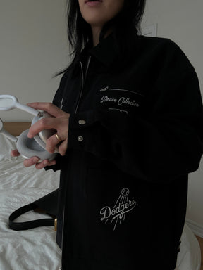 Los Angeles Dodgers Work Jacket - Black