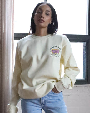 Thanks For Being A Good Friend Crewneck - Ivory