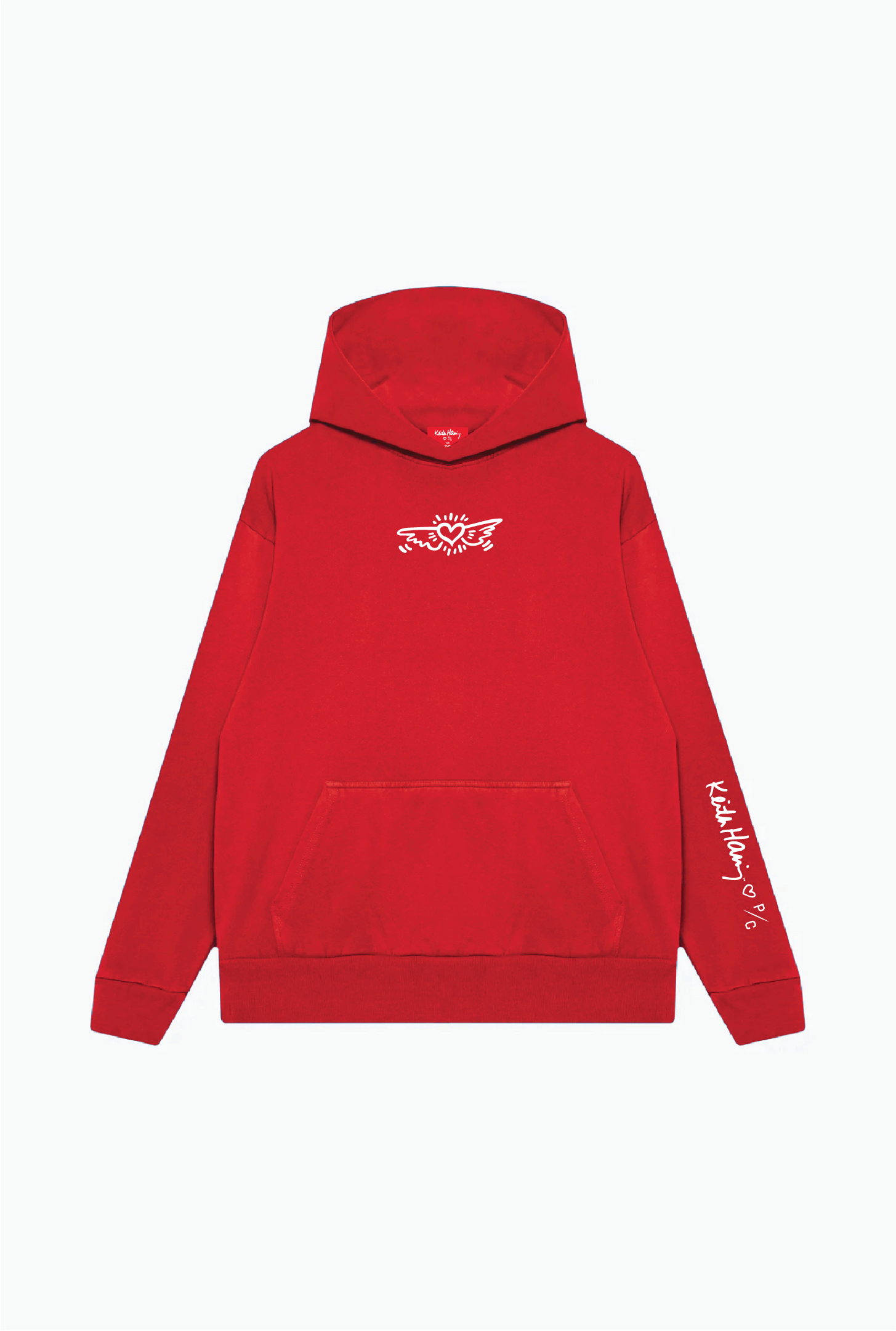 P/C x Keith Haring Heavyweight Hoodie - Red
